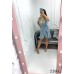 Сарафан в горошек на бретелях