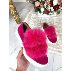 Туфли автоледи замшевые с украшением