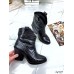Зимние ботинки казаки кожаные питон