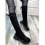 Сапоги чулки со шнурком,на черной подошве