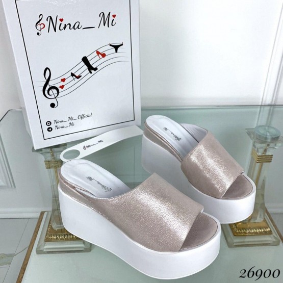 Кожаные сабо-шлепанцы  Nina_mi.