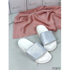 Шлепанцы кожаные на липучке