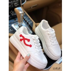 Кеды Fashion белый/красный
