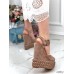 Босоножки с косичкой на подошве