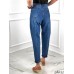 Джинсы  Mom fit с завышенной талией сзади шов