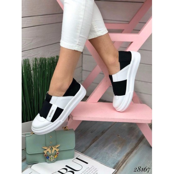 Кеды  Casual,пятка резинка
