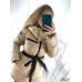 Двухсторонний пуховик с поясом