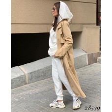 Тренч со стойкой под пояс