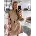 Женское кожаное платье