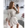 Женское кожаное платье