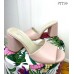 Сабо кожаные Nina_Mi на каблуке, пудра.