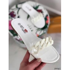 Шлепанцы низком ходу с цепочкой