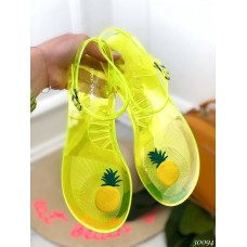Силиконовые босоножки ананас.