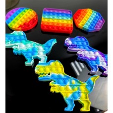 Игрушка-антистресс Pop It. динозавр