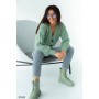 Кардиган с фактурным узором косичка