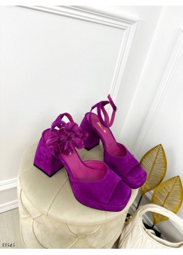 Босоножки  NINA MI на широком каблуке