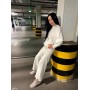 Высокие лоферы Nina Mi, бежевая подошва.