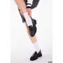 Туфли лоферы на тракторной подошве.
