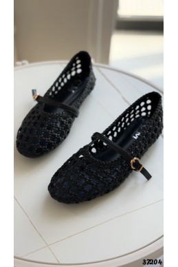 Плетеные балетки