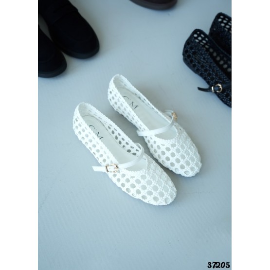 Плетеные балетки