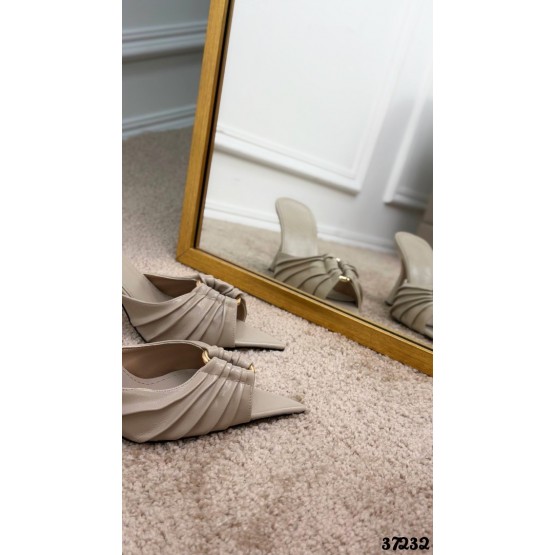 Мюли с драпировкой