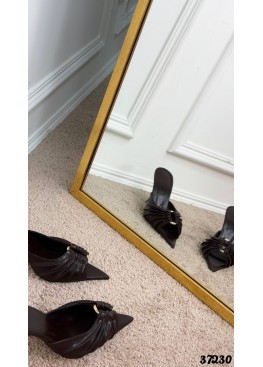 Мюли с драпировкой