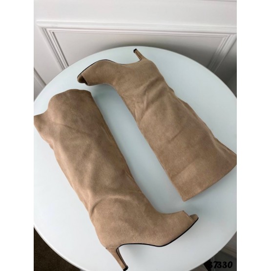 Сапоги с открытым носиком