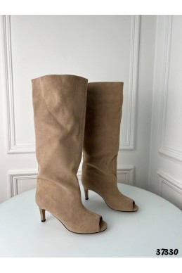 Сапоги с открытым носиком