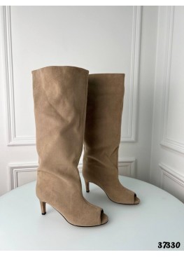 Сапоги с открытым носиком