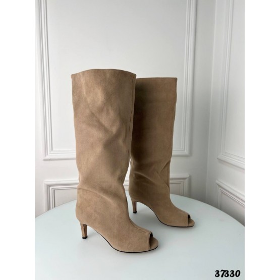 Сапоги с открытым носиком